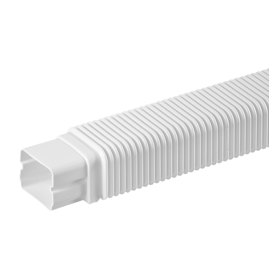 Lõdvik 590 mm, 80x60 mm kattekarbikule, valge. Pakendis 4 tk.