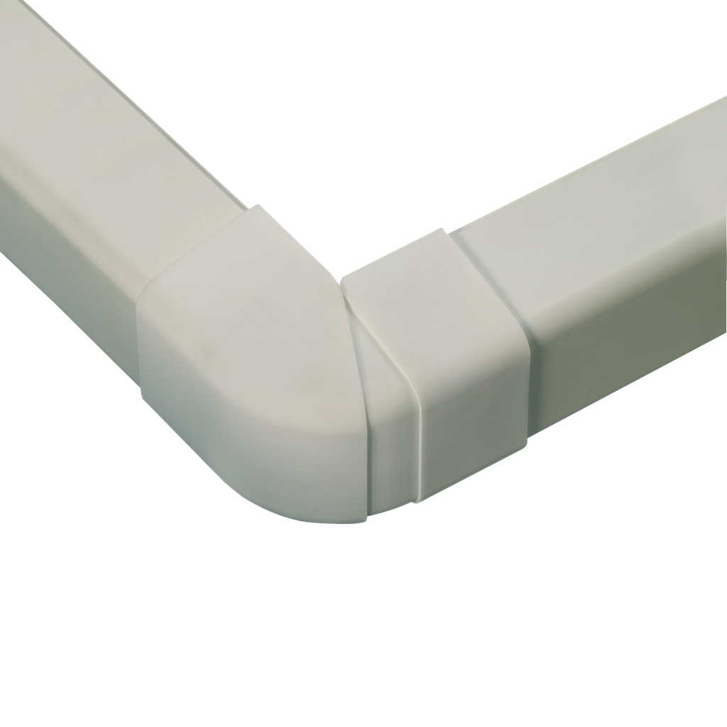 Reguleeritav välinurk 80x60 mm kattekarbikule, beež. Pakendis 6 tk.