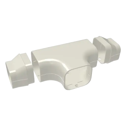 [11123072] “EXCELLENS DT” T-liitmik 72x64 mm kattekarbikule, beež. Pakendis 3 tk.