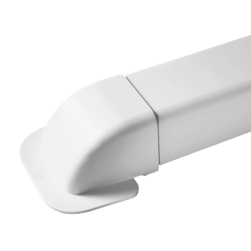 [AM0807-W] Nurga läbiviigukate 80x60 mm kattekarbikule, valge. Pakendis 6 tk.