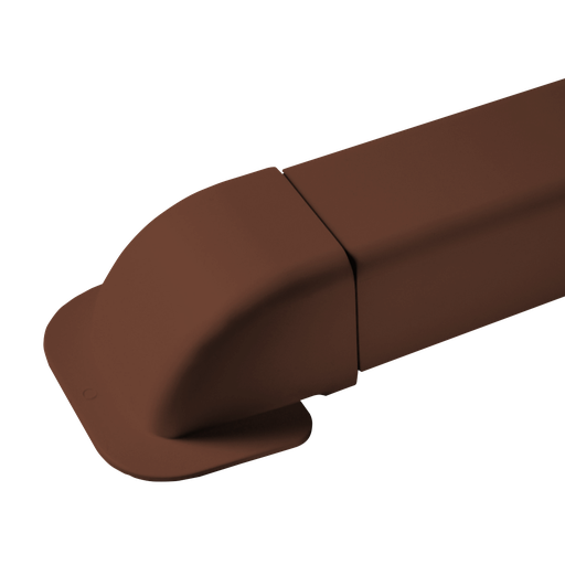 [AM0807-BR] Nurga läbiviigukate 80x60 mm kattekarbikule, pruun. Pakendis 6 tk.