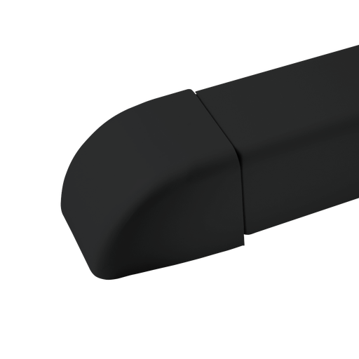 [AM0806-BL] Otsakate 80x60 mm kattekarbikule, must. Pakendis 9 tk.