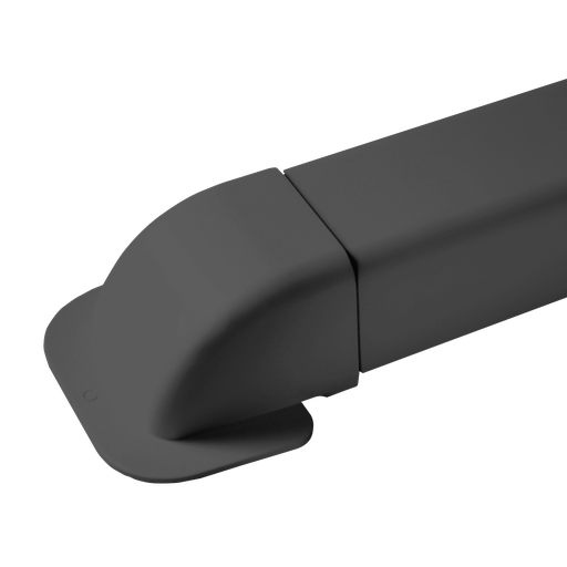 [AM0807-G] Nurga läbiviigukate 80x60 mm kattekarbikule, hall. Pakendis 6 tk.