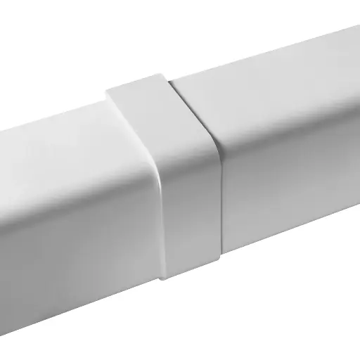 [AM1102-W] Ühendusmuhv 110x75 mm kattekarbikule, valge. Pakendis 20 tk.